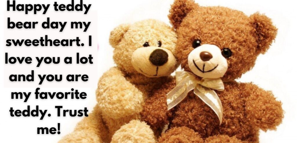 captions for teddy bear with girl