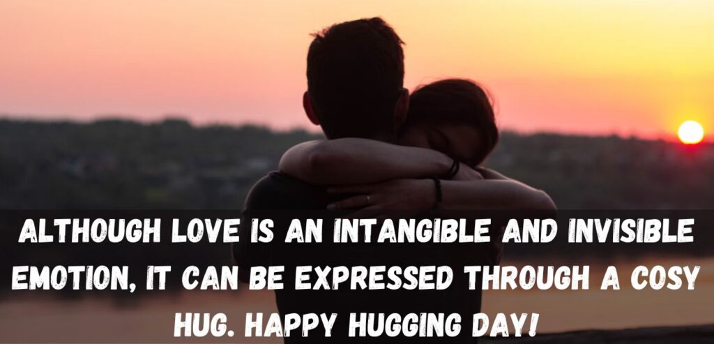 romantic couple hug