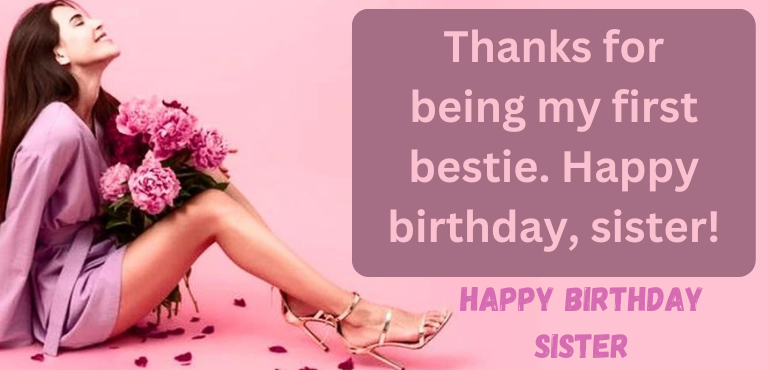 Cute sister birthday wishes