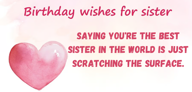 Sister birthday card messages